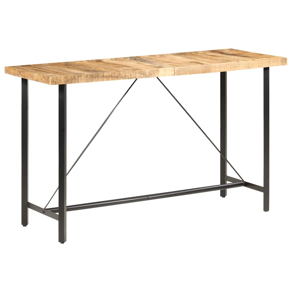 vidaXL Stolik barowy, 180x70x107 cm, surowe drewno mango