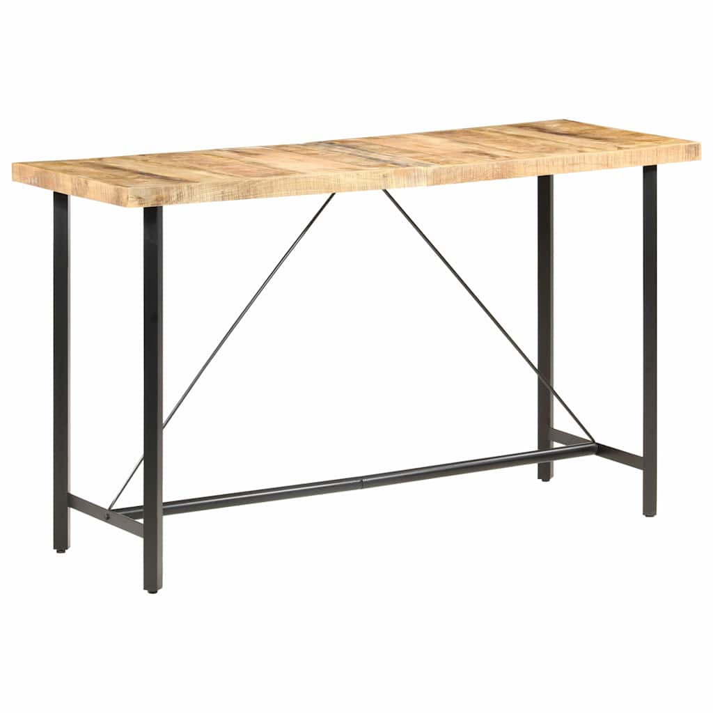vidaXL Stolik barowy, 180x70x107 cm, surowe drewno mango