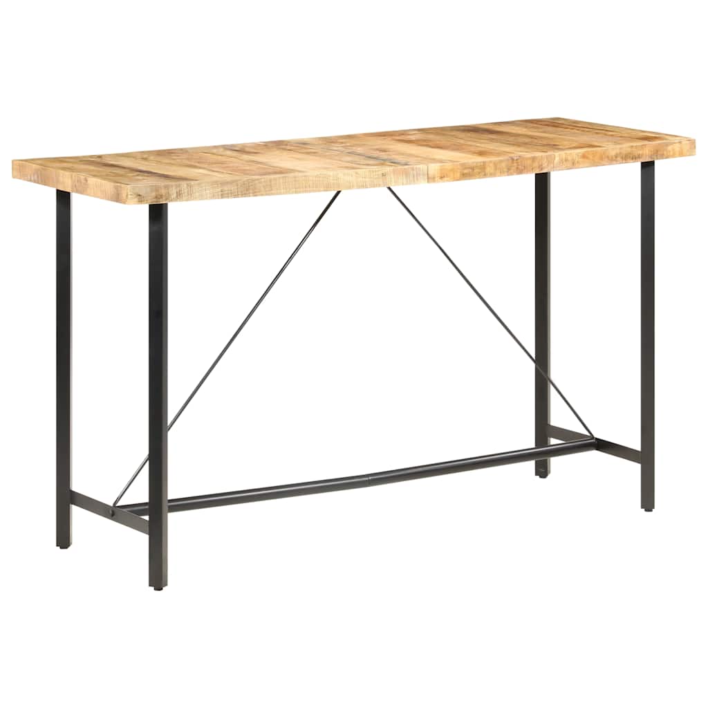 vidaXL Stolik barowy, 180x70x107 cm, surowe drewno mango