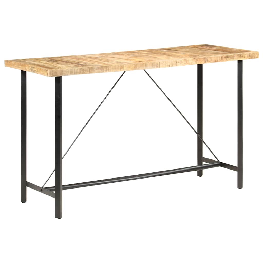 vidaXL Stolik barowy, 180x70x107 cm, surowe drewno mango