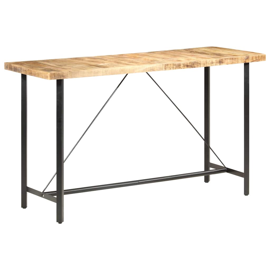 vidaXL Stolik barowy, 180x70x107 cm, surowe drewno mango