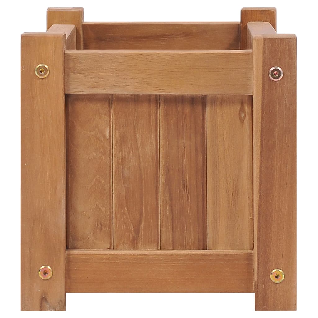 vidaXL Podwyższona donica 50x25x25 cm, lite drewno tekowe