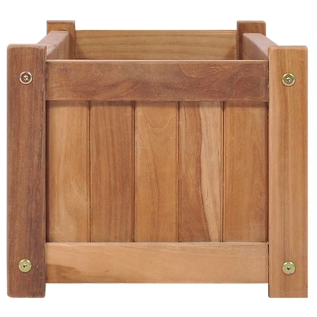 vidaXL Podwyższona donica 100x30x25 cm, lite drewno tekowe