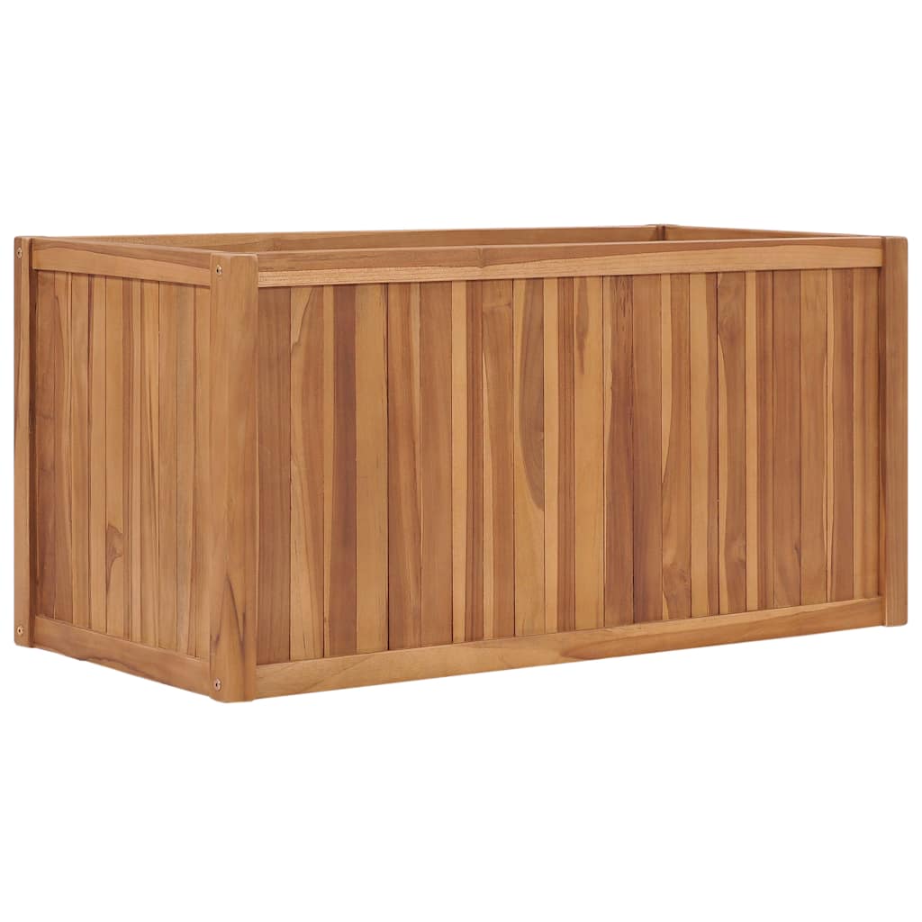 vidaXL Podwyższona donica 100x50x50 cm, lite drewno tekowe