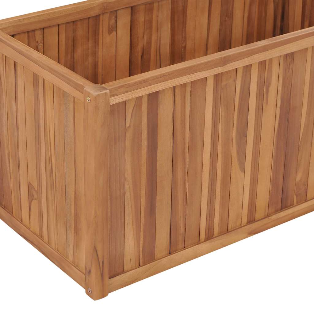 vidaXL Podwyższona donica 100x50x50 cm, lite drewno tekowe