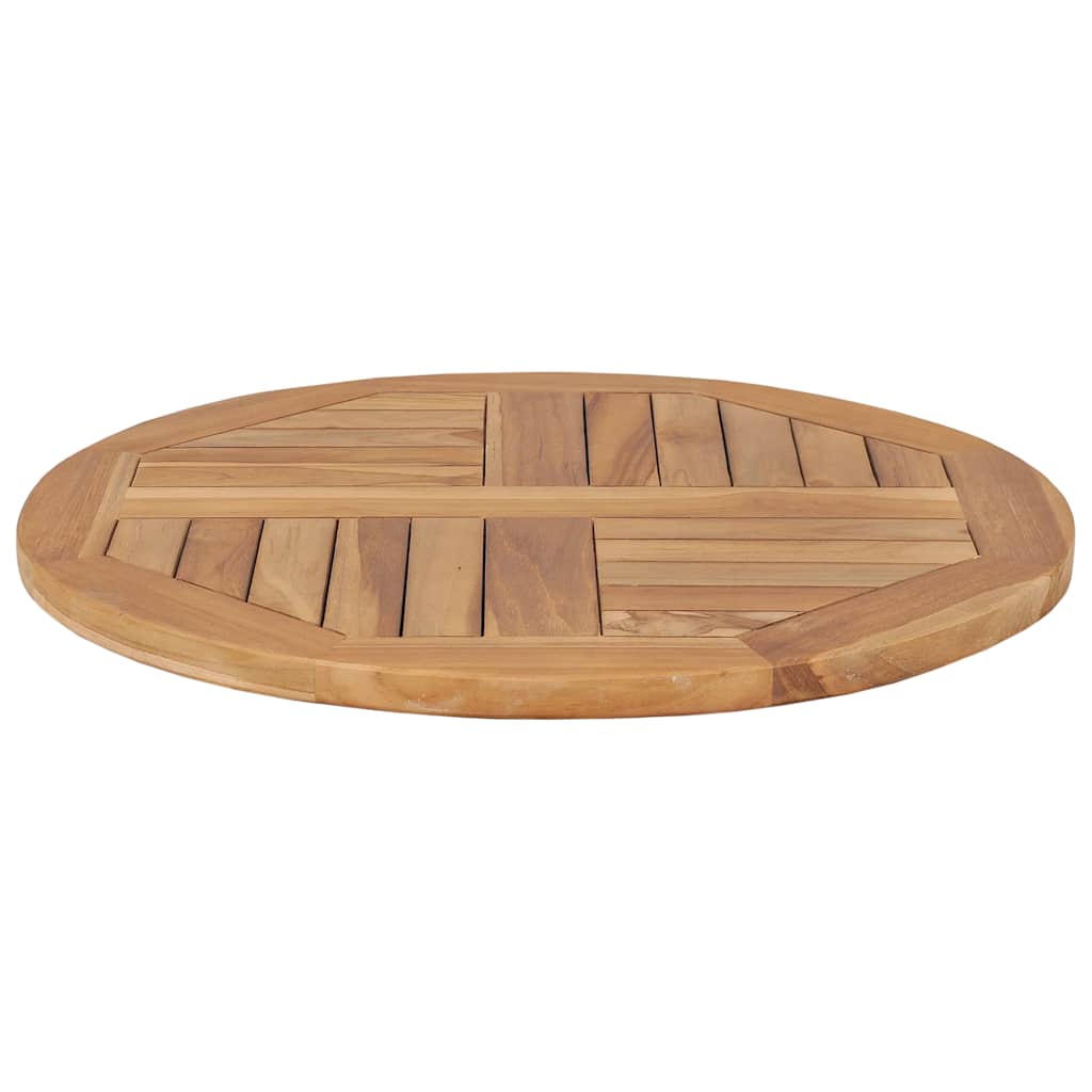 vidaXL Blat stołu, lite drewno tekowe, okrągły, 60 cm
