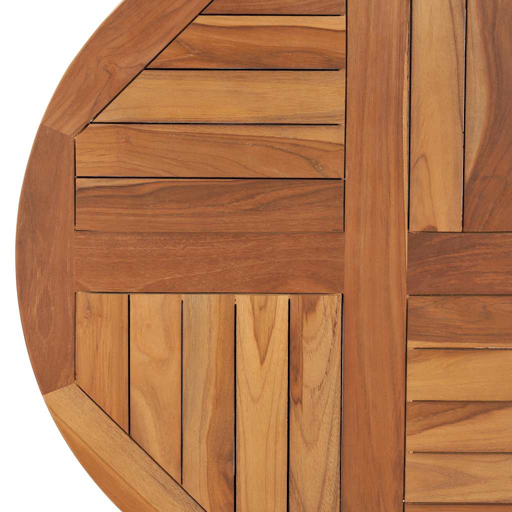 vidaXL Blat stołu, lite drewno tekowe, okrągły, 2,5 cm, 70 cm