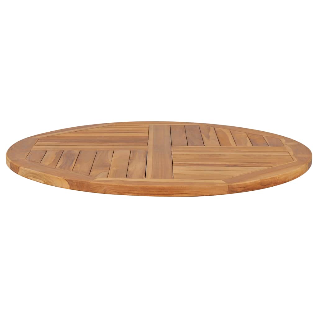 vidaXL Blat stołu, lite drewno tekowe, okrągły, 2,5 cm, 90 cm