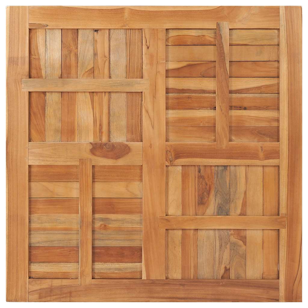 vidaXL Blat stołu, lite drewno tekowe, kwadratowy, 90x90x2,5 cm