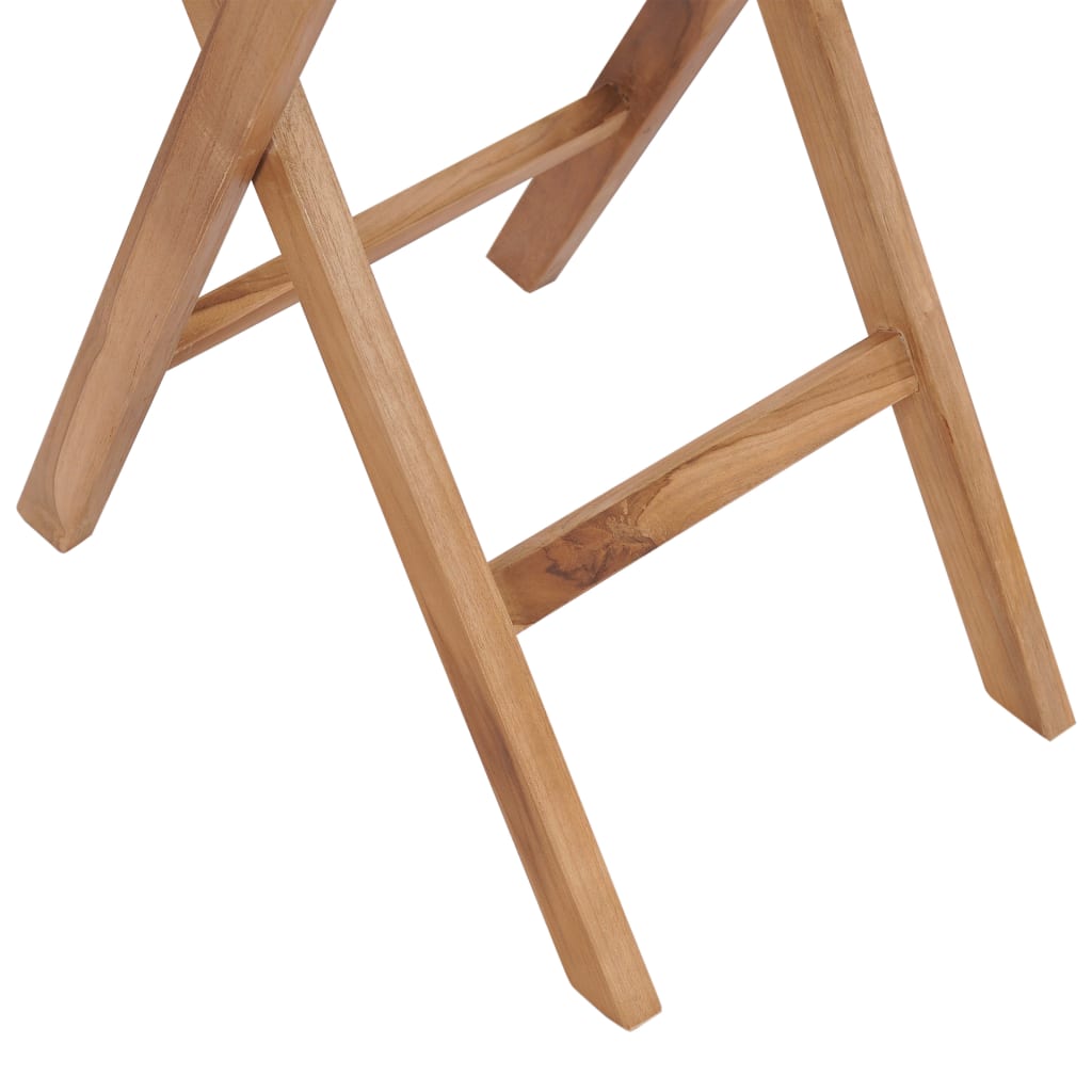 vidaXL Składany stół ogrodowy, 60 cm, lite drewno tekowe