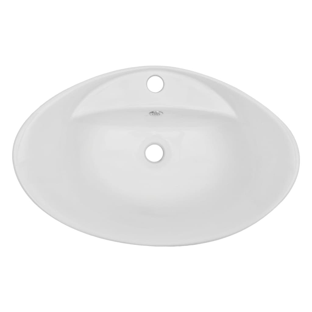 vidaXL Dwuczęściowy zestaw mebli do łazienki, ceramiczny, dębowy