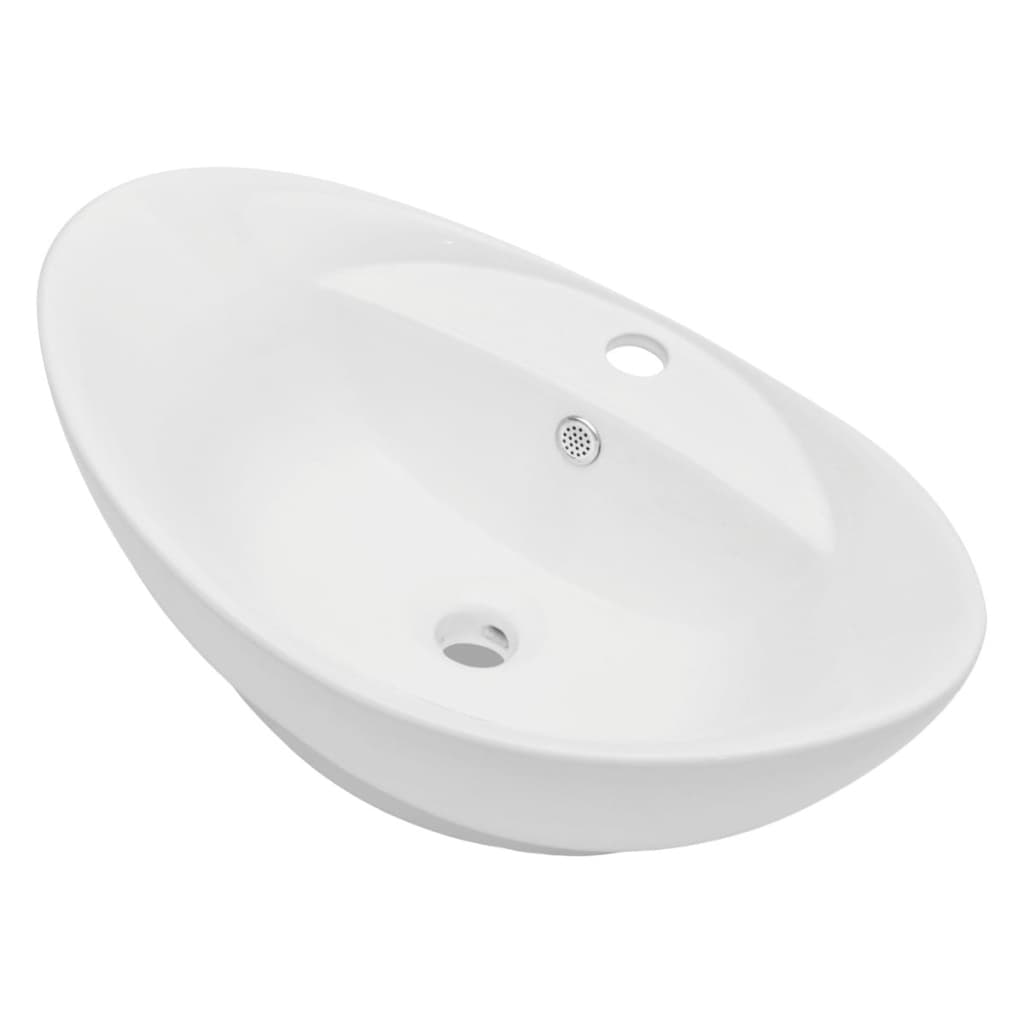vidaXL Dwuczęściowy zestaw mebli do łazienki, ceramiczny, szary