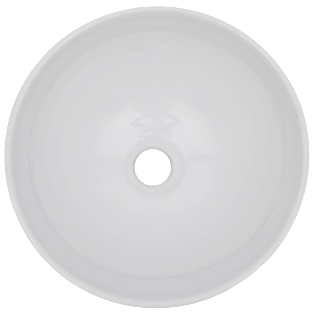 vidaXL Dwuczęściowy zestaw mebli do łazienki, ceramiczny, czarny