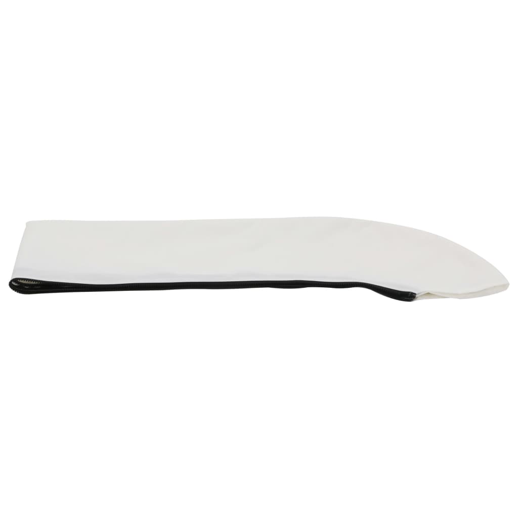 vidaXL Bimini, daszek do łodzi z 3 łukami, biały, 183x160x137 cm