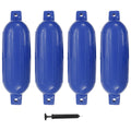 vidaXL Odbojnice do łodzi, 4 szt., niebieskie, 58,5x16,5 cm, PVC