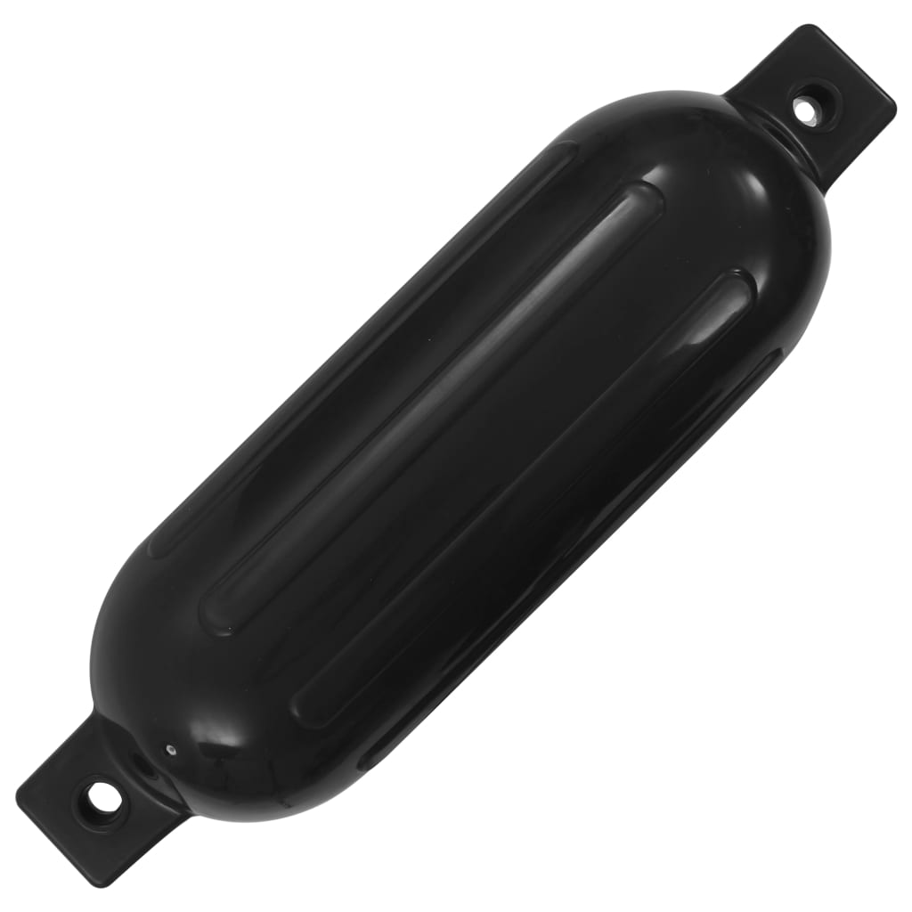 vidaXL Odbojnice do łodzi, 4 szt., czarne, 51x14 cm, PVC