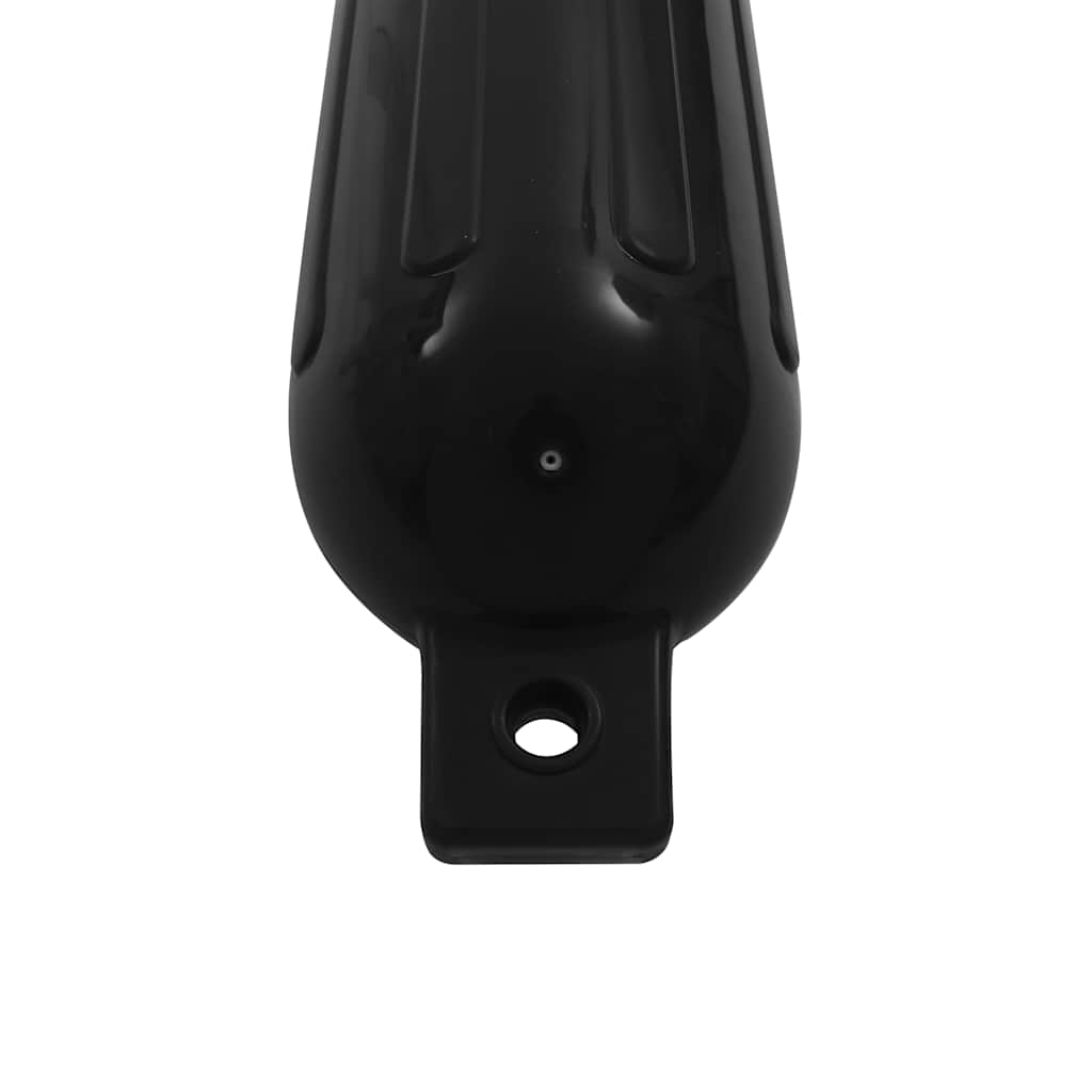 vidaXL Odbojnice do łodzi, 4 szt., czarne, 51x14 cm, PVC
