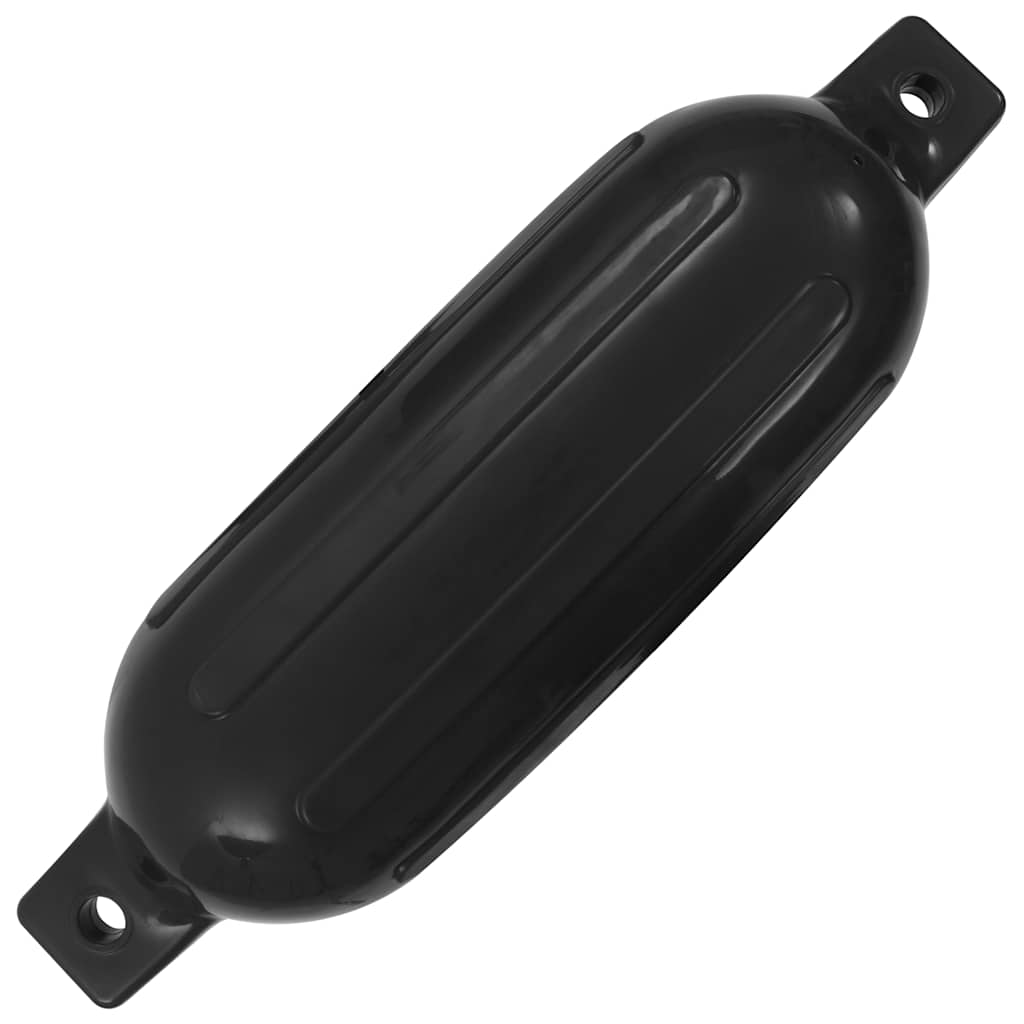 vidaXL Odbojnice do łodzi, 4 szt., czarne, 58,5x16,5 cm, PVC