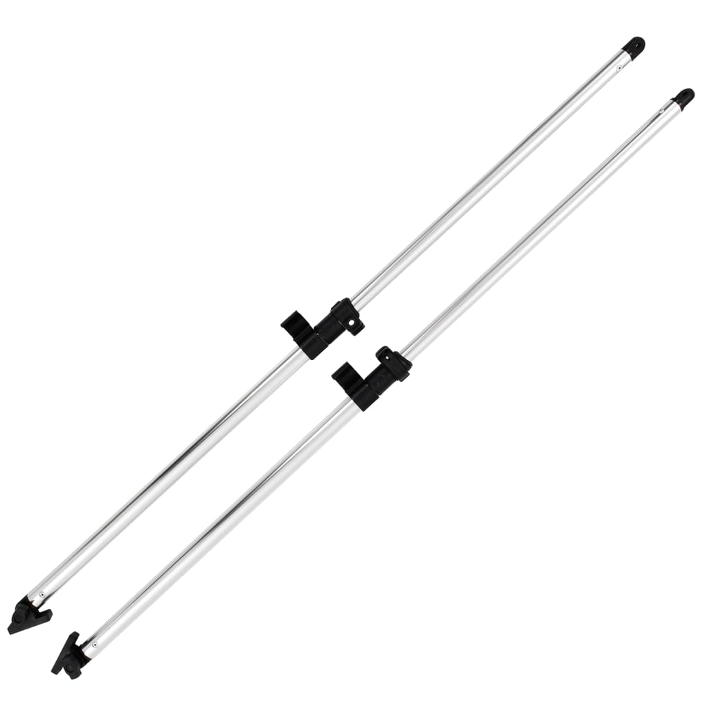 vidaXL Drążki podporowe do zadaszenia Bimini, 2 szt., aluminium