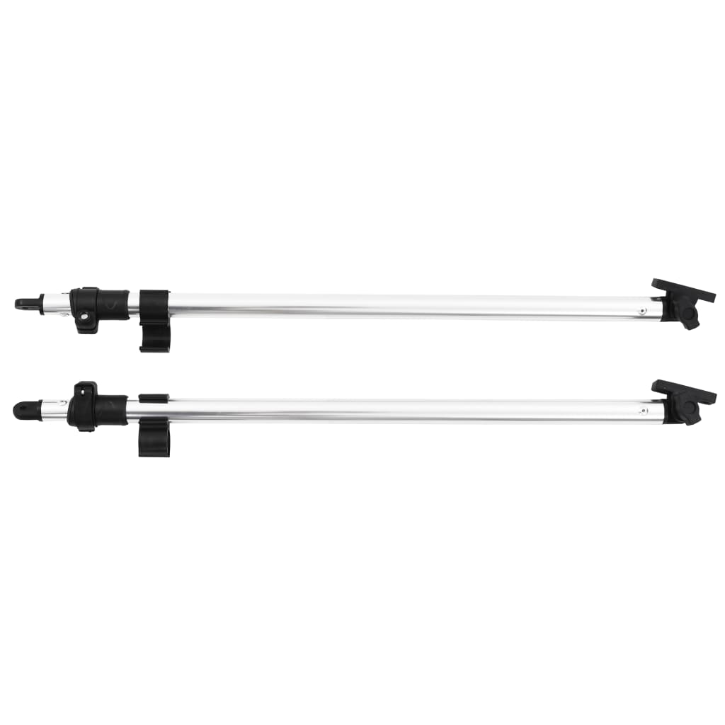 vidaXL Drążki podporowe do zadaszenia Bimini, 2 szt., aluminium
