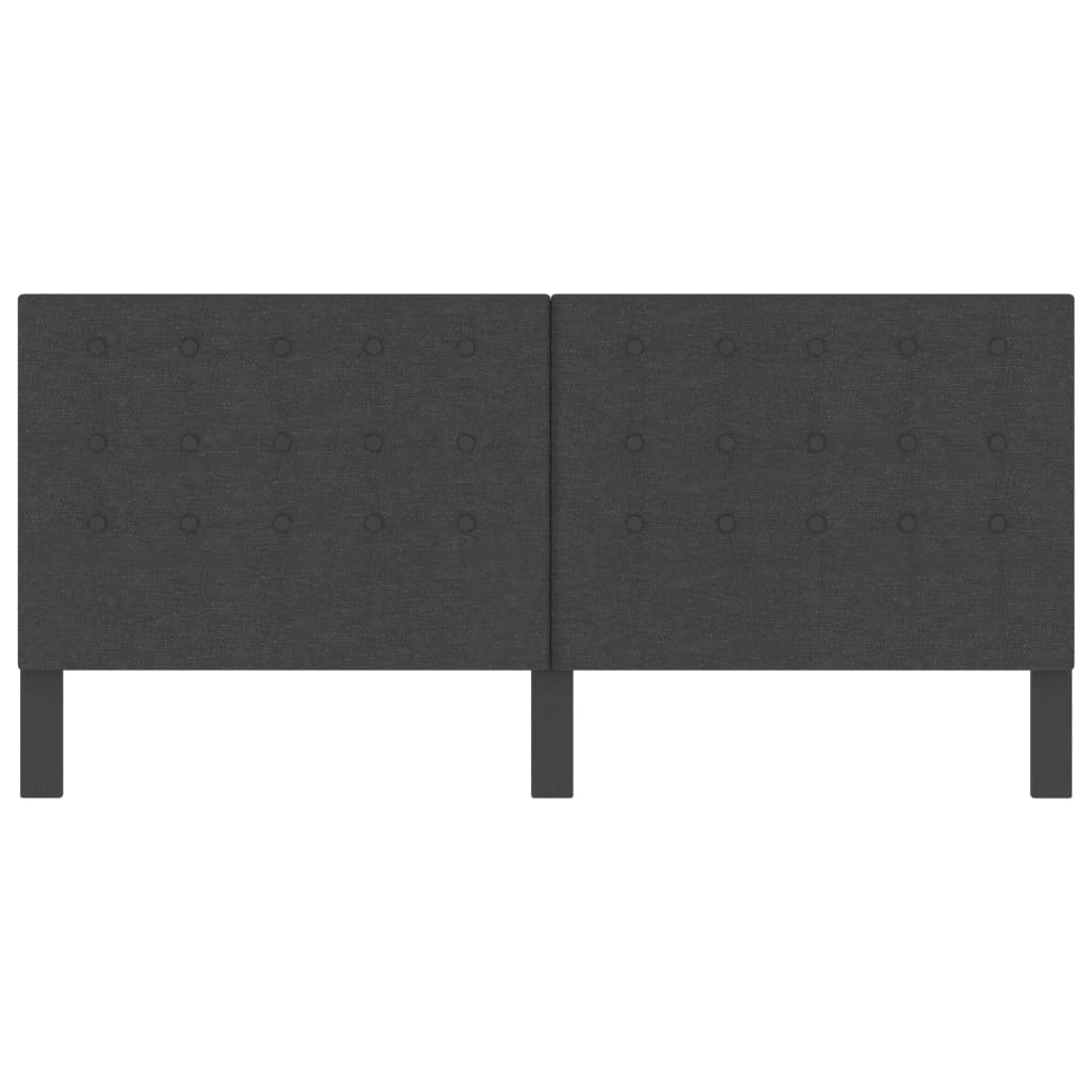 vidaXL Tuftowane wezgłowie, ciemnoszare, obite tkaniną, 200x200 cm