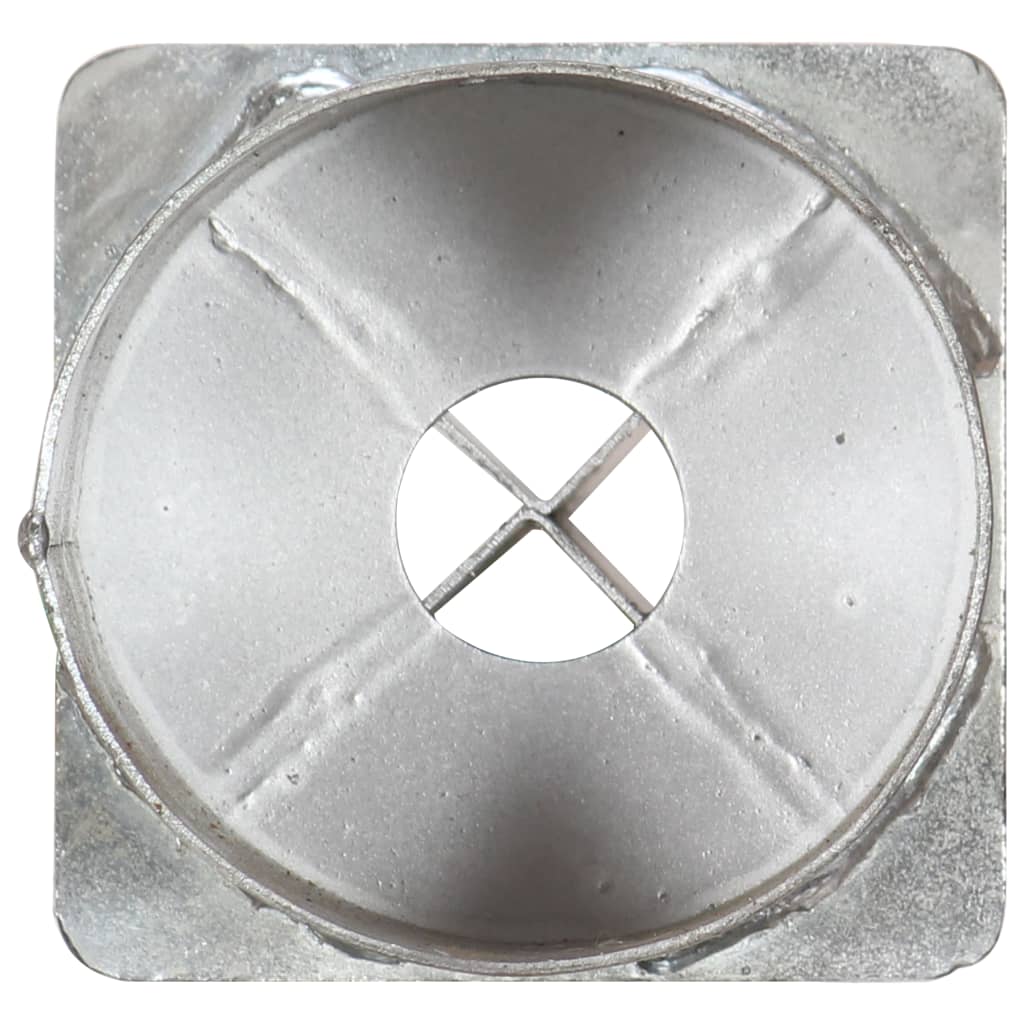 vidaXL Kołki gruntowe, 6 szt., srebrne, 12 x 91 cm, stal galwanizowana