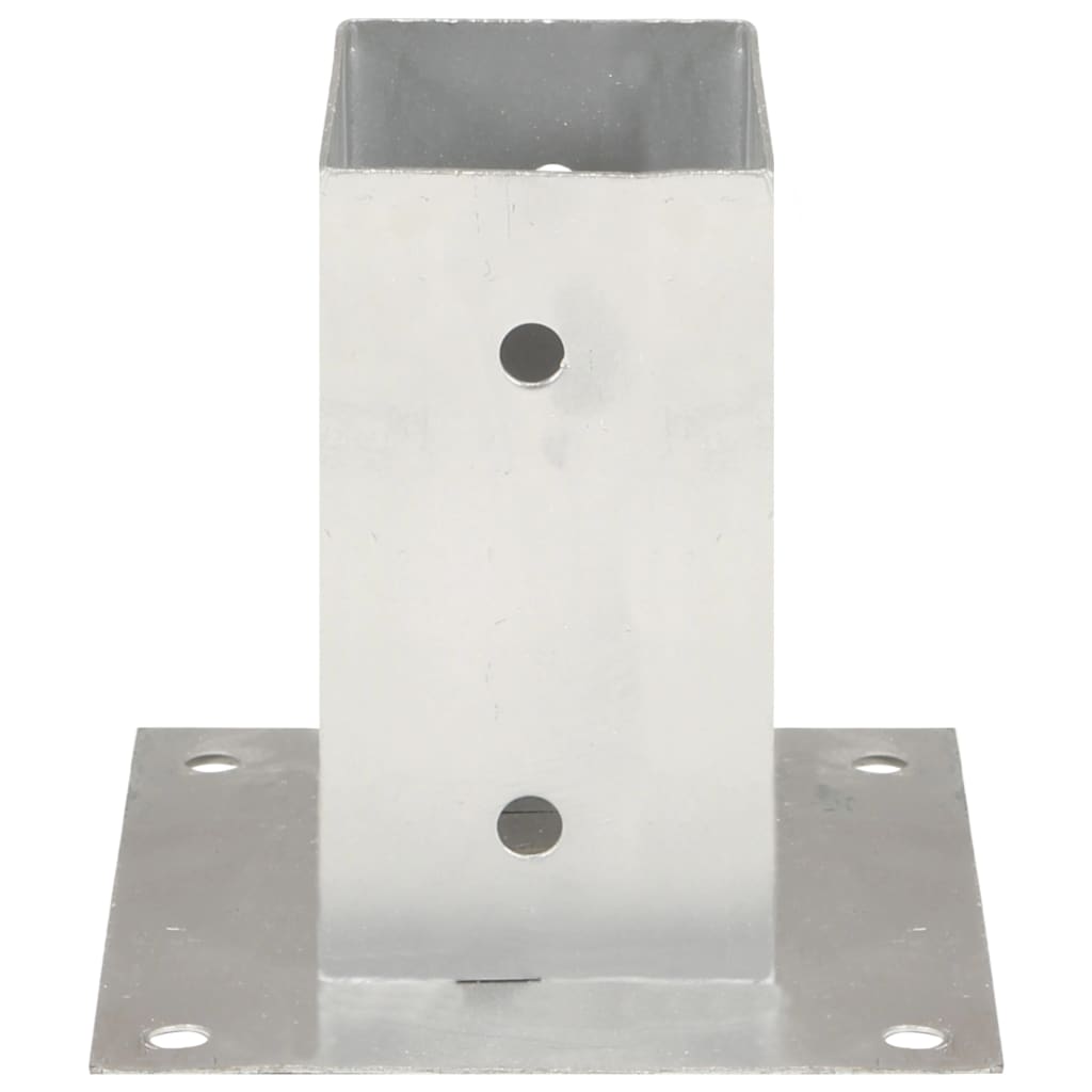 vidaXL Podstawy słupów, 4 szt., galwanizowany metal, 71 mm