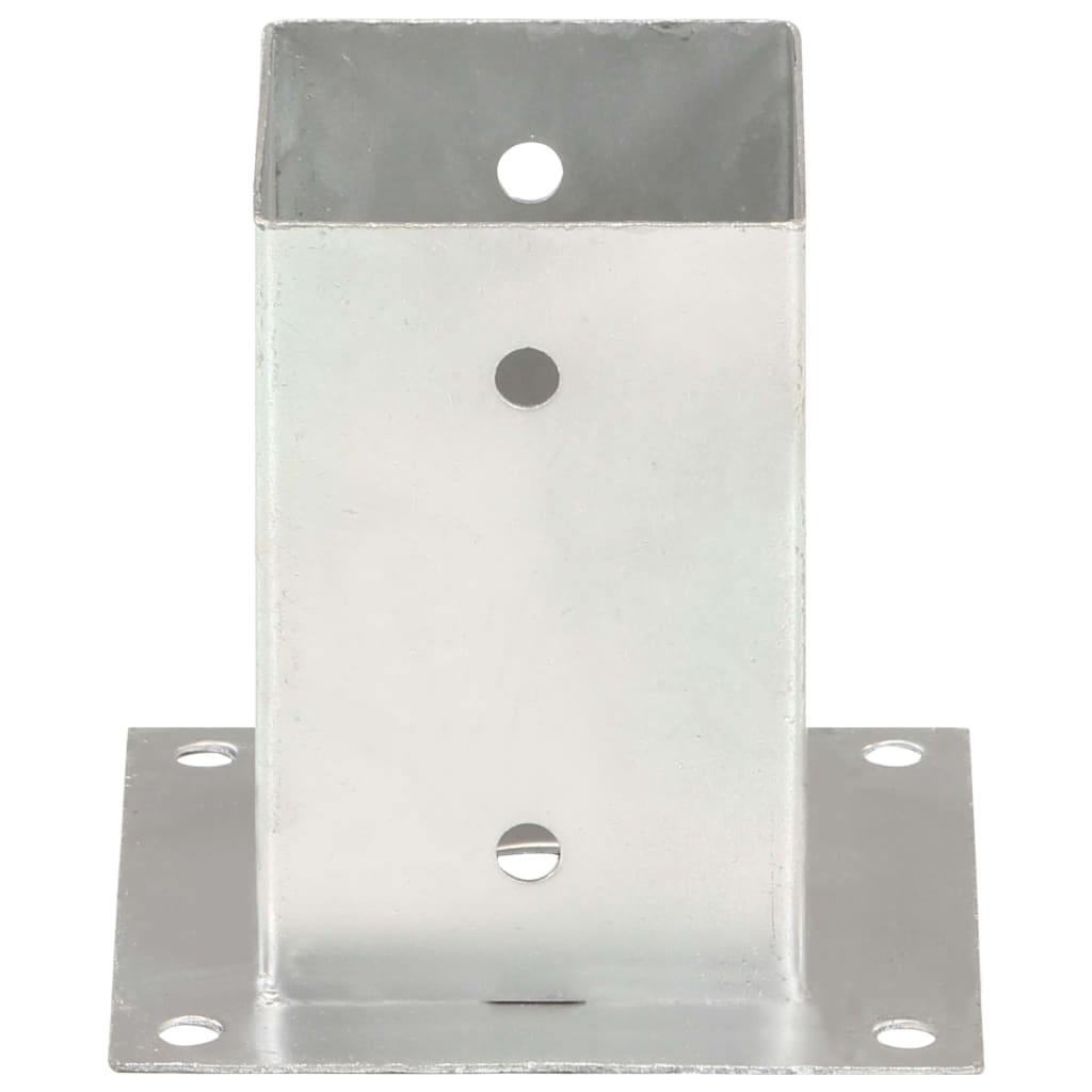 vidaXL Podstawy słupów, 4 szt., galwanizowany metal, 91 mm
