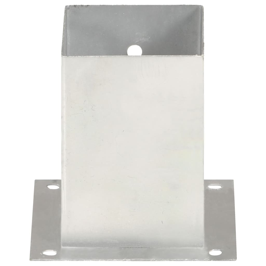 vidaXL Podstawy słupów, 4 szt., galwanizowany metal, 101 mm