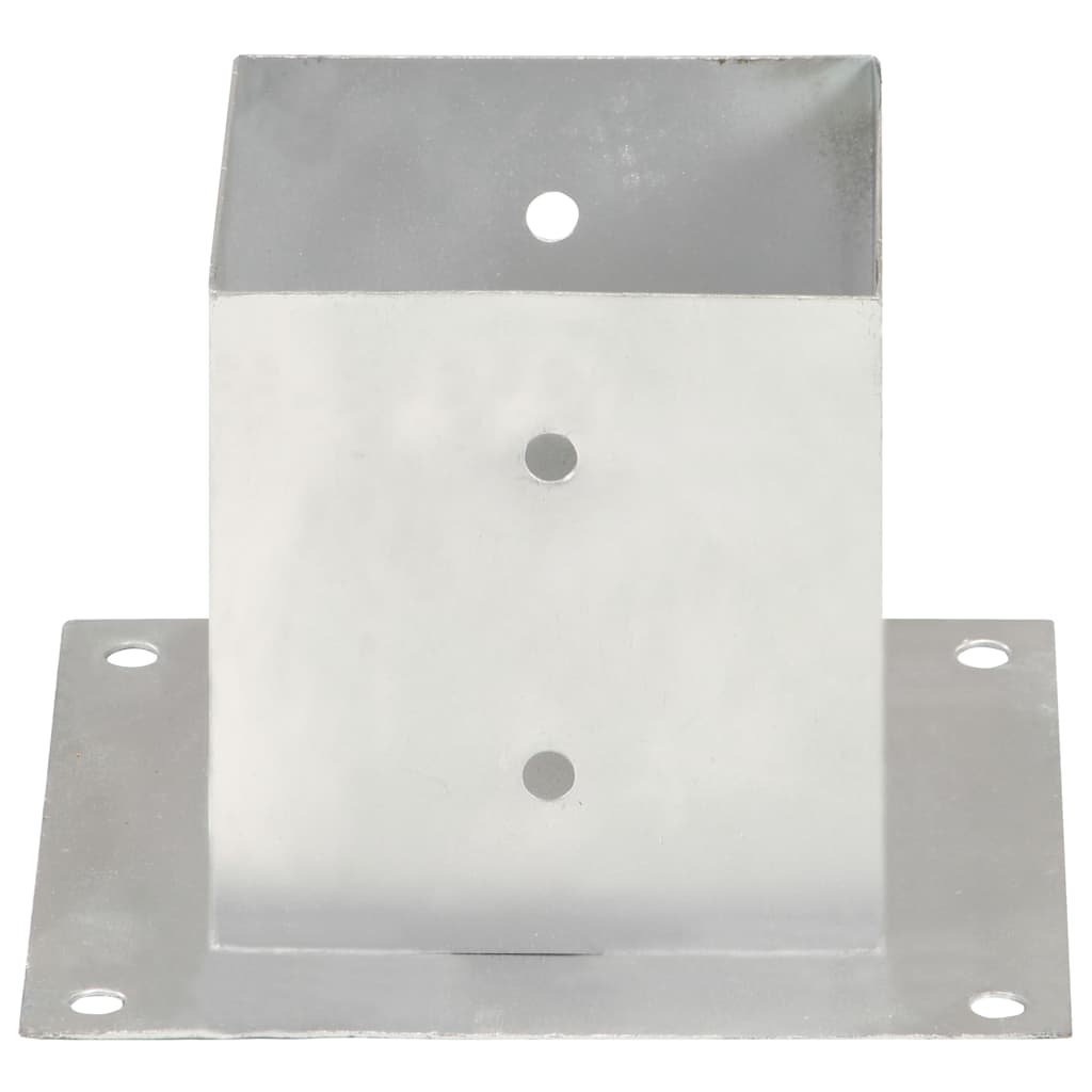 vidaXL Podstawy słupów, 4 szt., galwanizowany metal, 141 mm