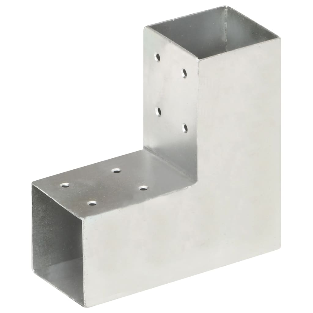 vidaXL Łączniki w kształcie L, 4 szt., galwanizowany metal, 71x71 mm
