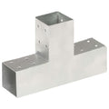 vidaXL Łącznik do słupków w kształcie T, galwanizowany metal, 71x71 mm