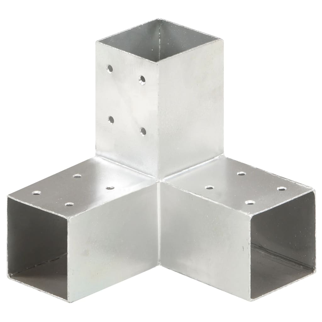 vidaXL Łącznik do słupków w kształcie Y, galwanizowany metal, 71x71 mm