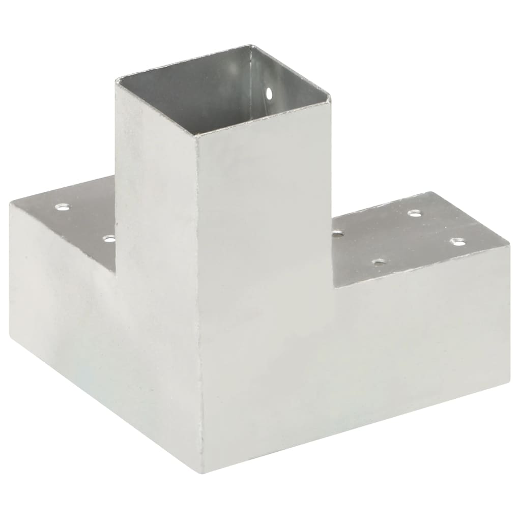 vidaXL Łącznik do słupków w kształcie Y, galwanizowany metal, 71x71 mm