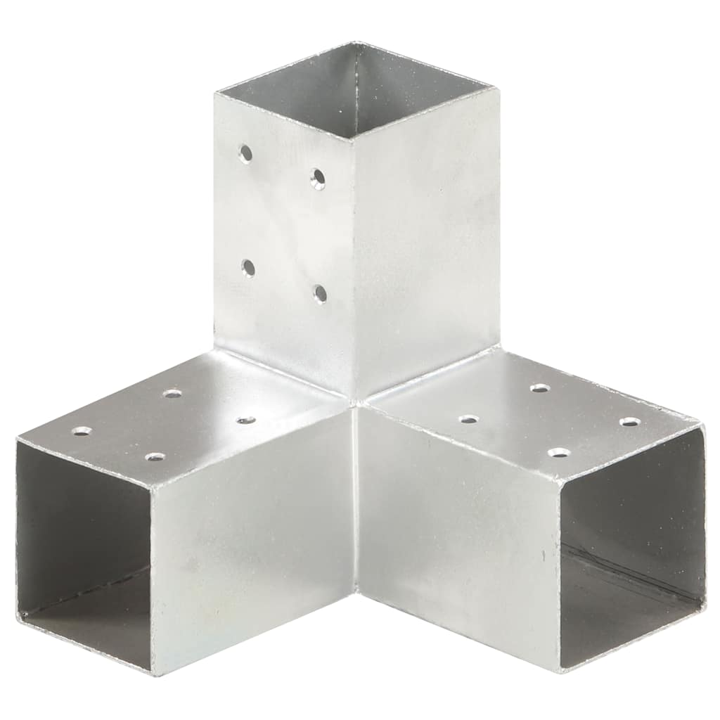 vidaXL Łączniki w kształcie Y, 4 szt., galwanizowany metal, 71x71 mm