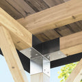 vidaXL Łączniki w kształcie Y, 4 szt., galwanizowany metal, 71x71 mm