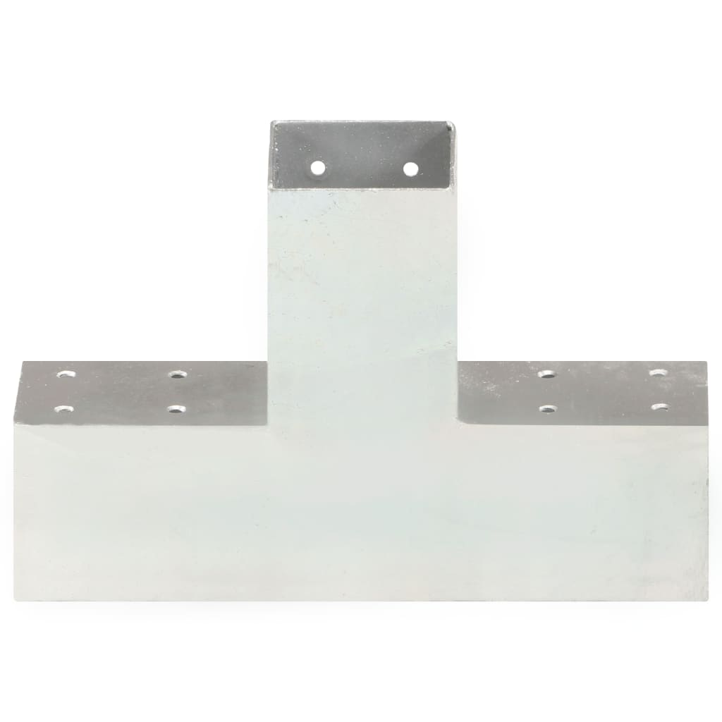 vidaXL Łącznik do słupków w kształcie X, galwanizowany metal, 71x71 mm