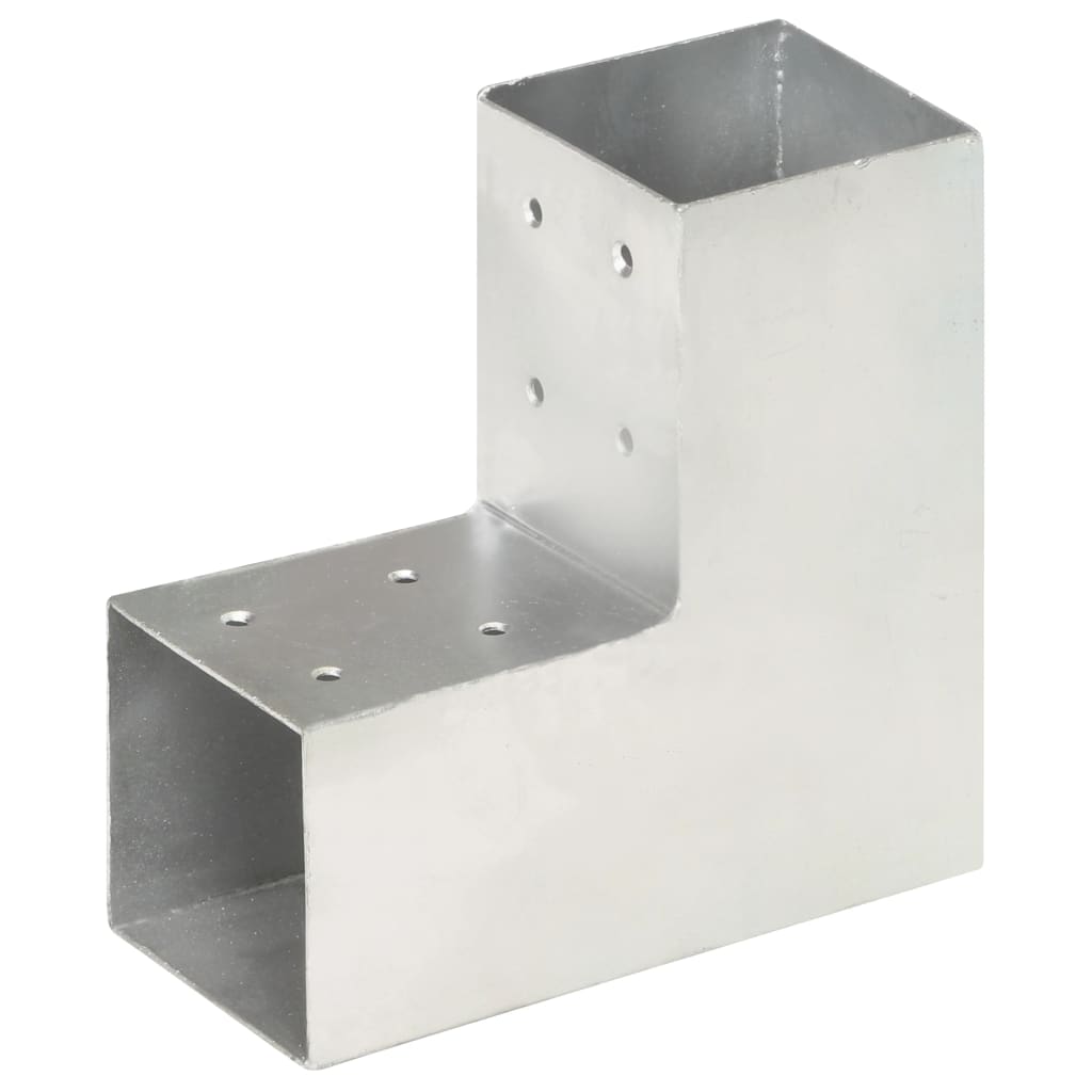 vidaXL Łączniki w kształcie L, 4 szt., galwanizowany metal, 81x81 mm