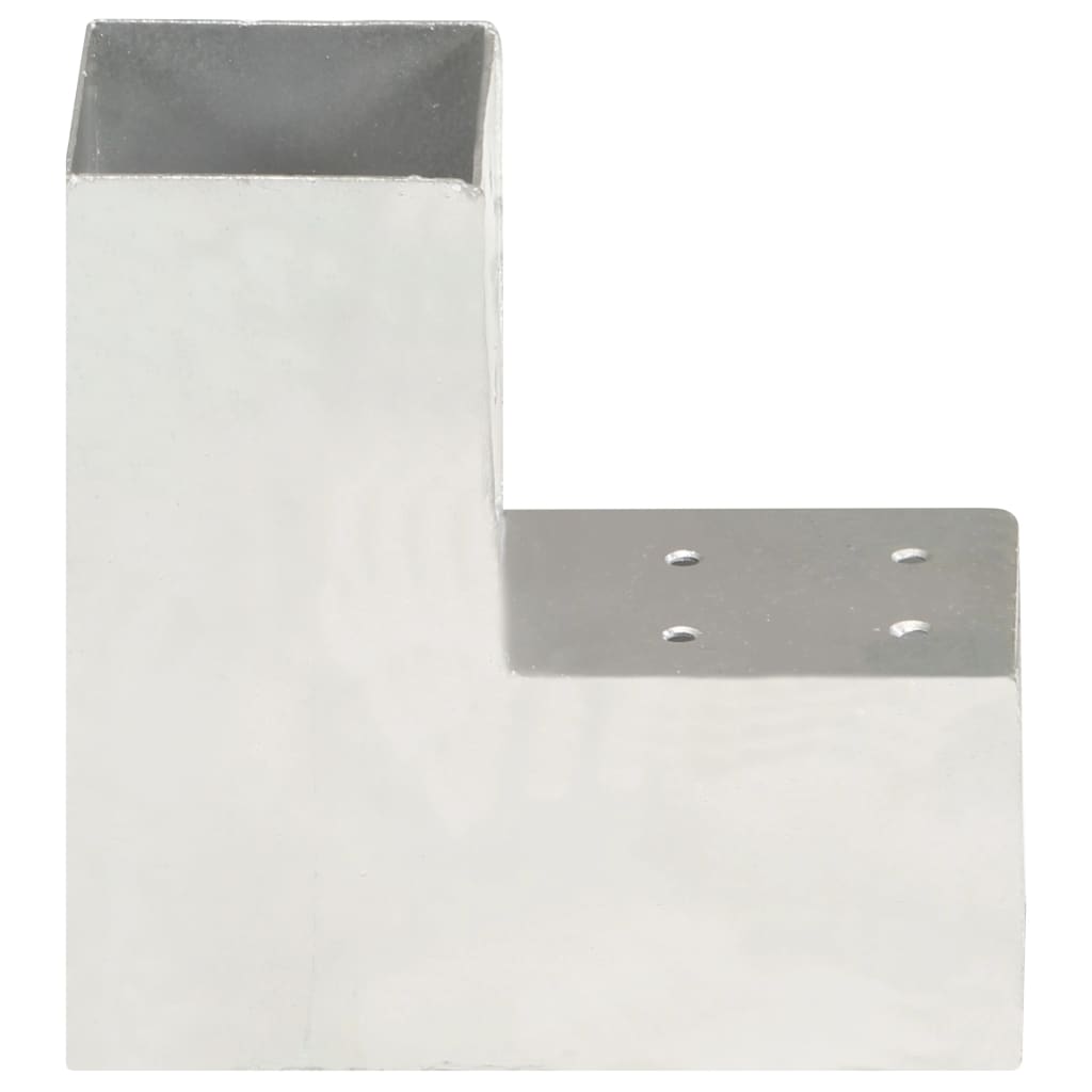vidaXL Łączniki w kształcie L, 4 szt., galwanizowany metal, 81x81 mm