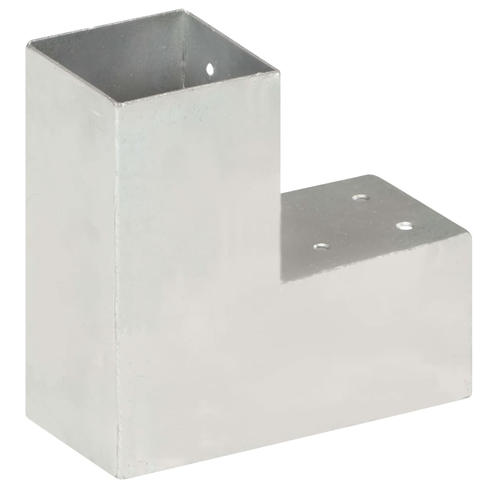 vidaXL Łączniki w kształcie L, 4 szt., galwanizowany metal, 81x81 mm