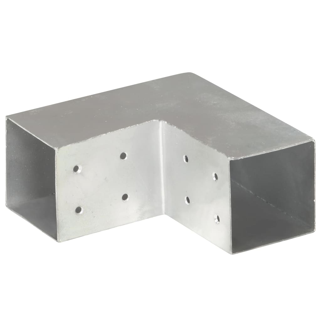 vidaXL Łączniki w kształcie L, 4 szt., galwanizowany metal, 81x81 mm