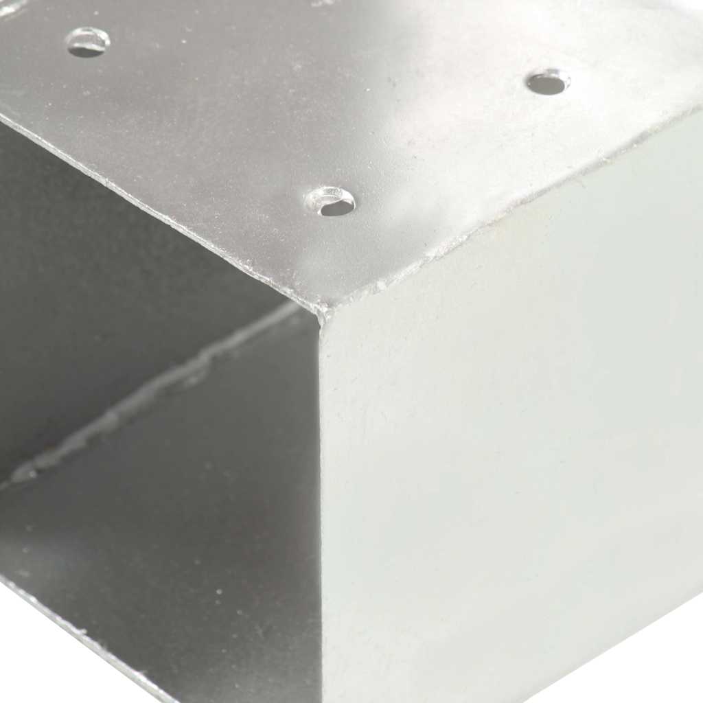 vidaXL Łącznik do słupków w kształcie T, galwanizowany metal, 81x81 mm
