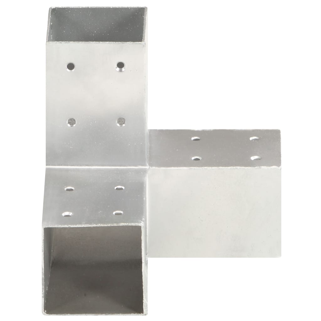 vidaXL Łącznik do słupków w kształcie Y, galwanizowany metal, 81x81 mm