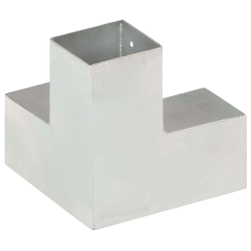 vidaXL Łącznik do słupków w kształcie Y, galwanizowany metal, 81x81 mm