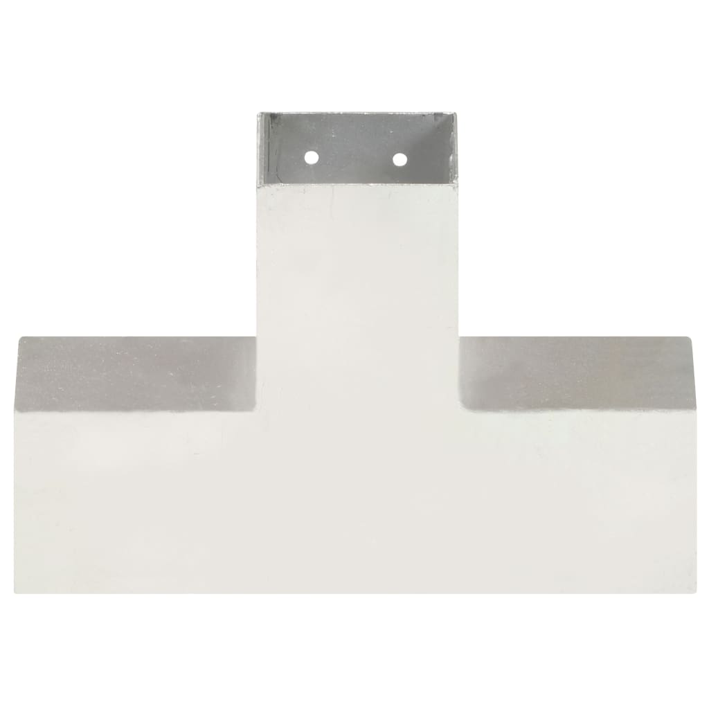 vidaXL Łączniki w kształcie X, 4 szt., galwanizowany metal, 81x81 mm