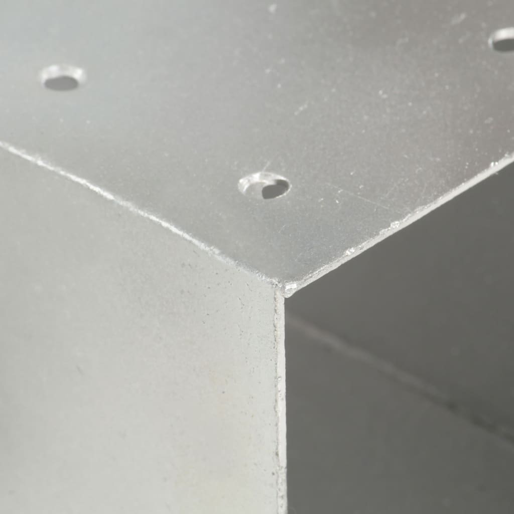 vidaXL Łączniki w kształcie X, 4 szt., galwanizowany metal, 81x81 mm