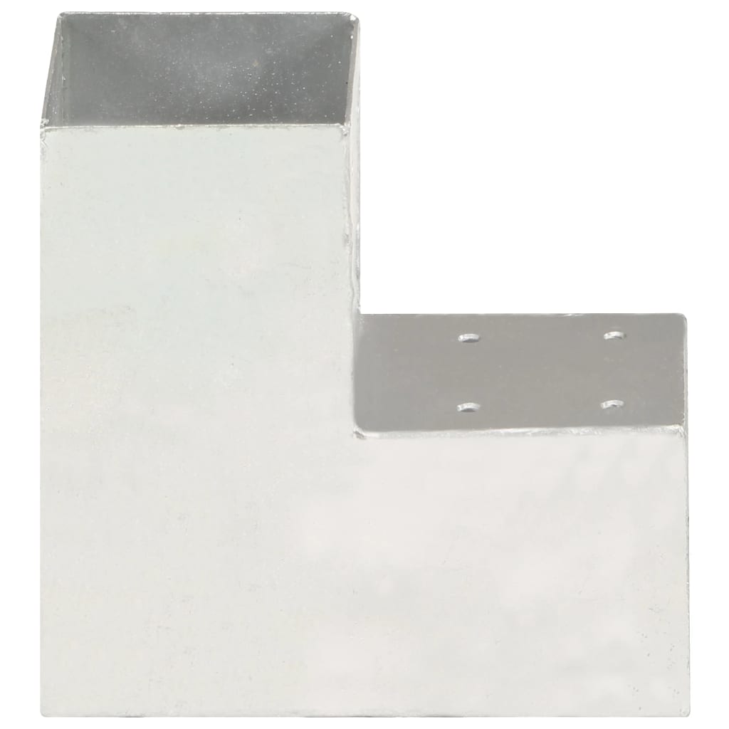 vidaXL Łączniki w kształcie L, 4 szt., galwanizowany metal, 91x91 mm