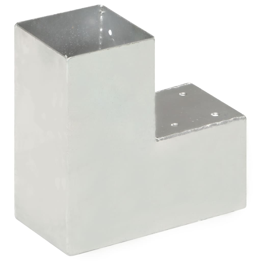 vidaXL Łączniki w kształcie L, 4 szt., galwanizowany metal, 91x91 mm