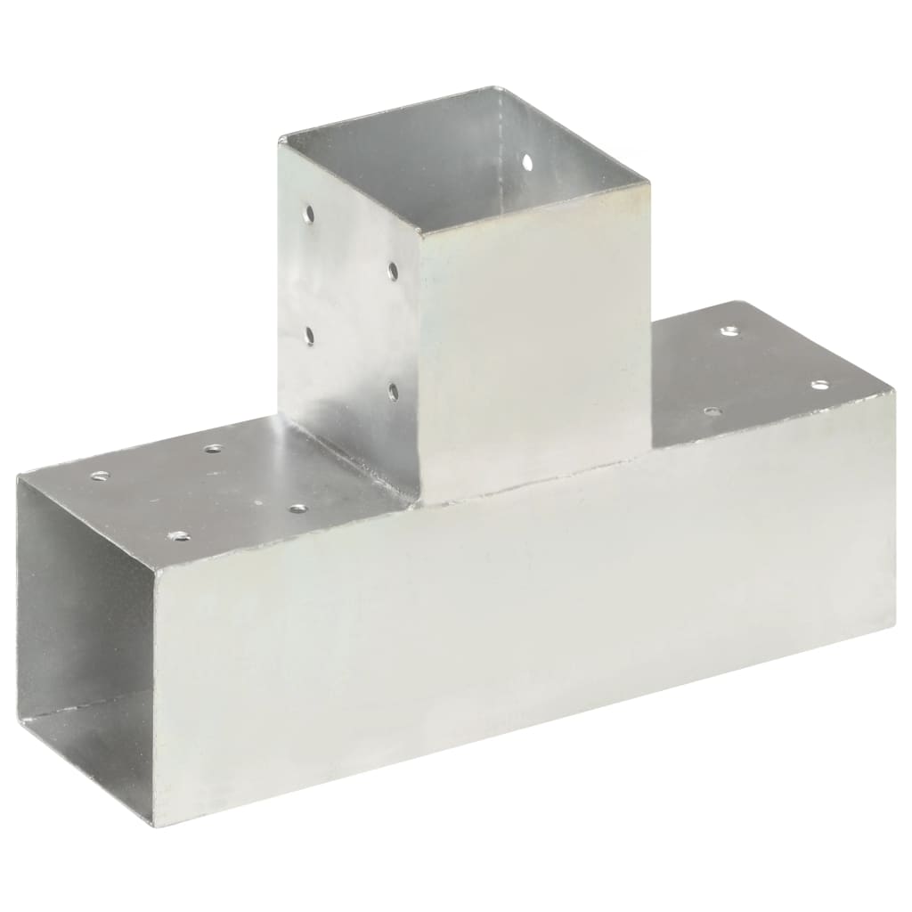 vidaXL Łączniki w kształcie T, 4 szt., galwanizowany metal, 91x91 mm