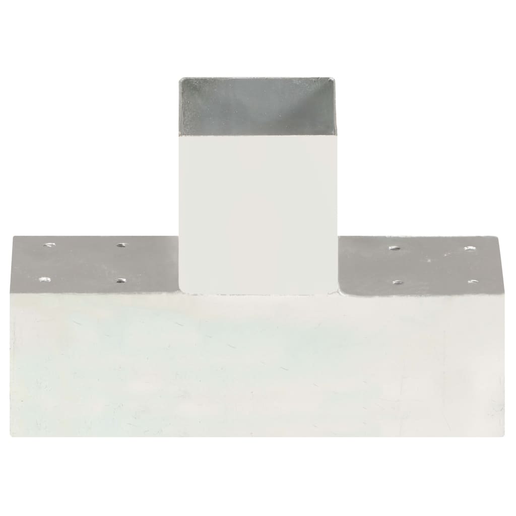 vidaXL Łączniki w kształcie T, 4 szt., galwanizowany metal, 91x91 mm